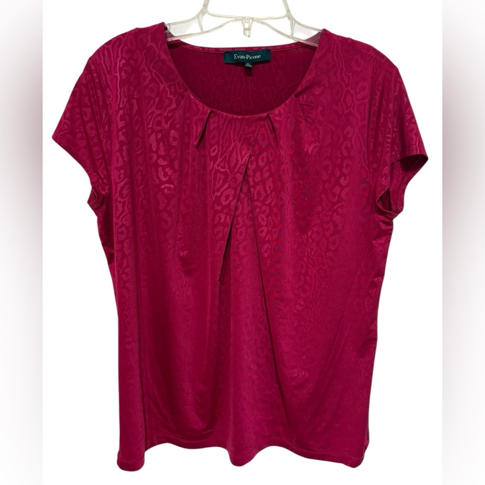 Evan Picone Fuchsia Blouse Size XL
